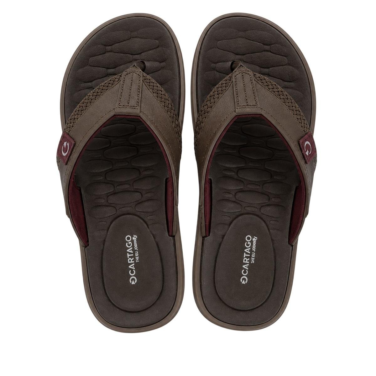 Chinelo Masculino Cartago Malta VII 12620 Marrom