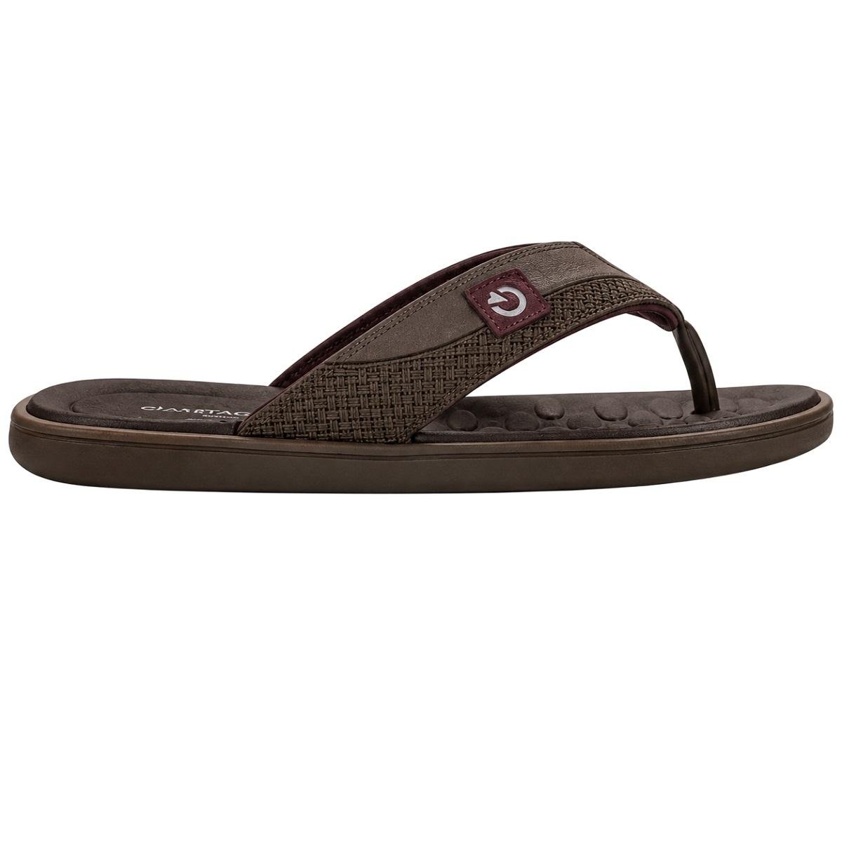 Chinelo Masculino Cartago Malta VII 12620 Marrom Marrom 2