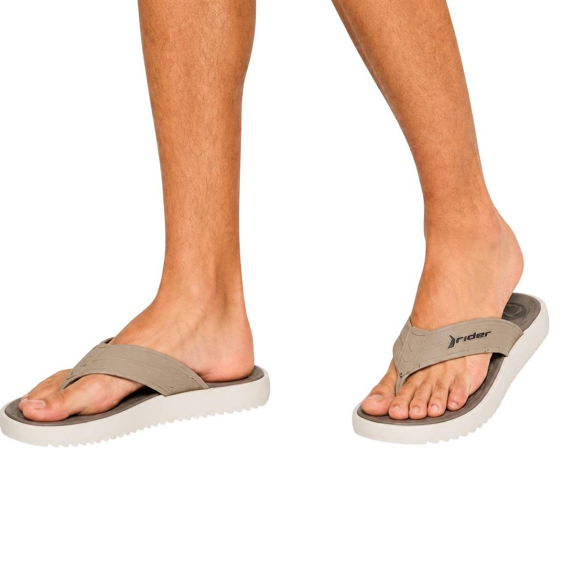 Chinelo Masculino Rider Trace Plus 12634 Bege Bege 4