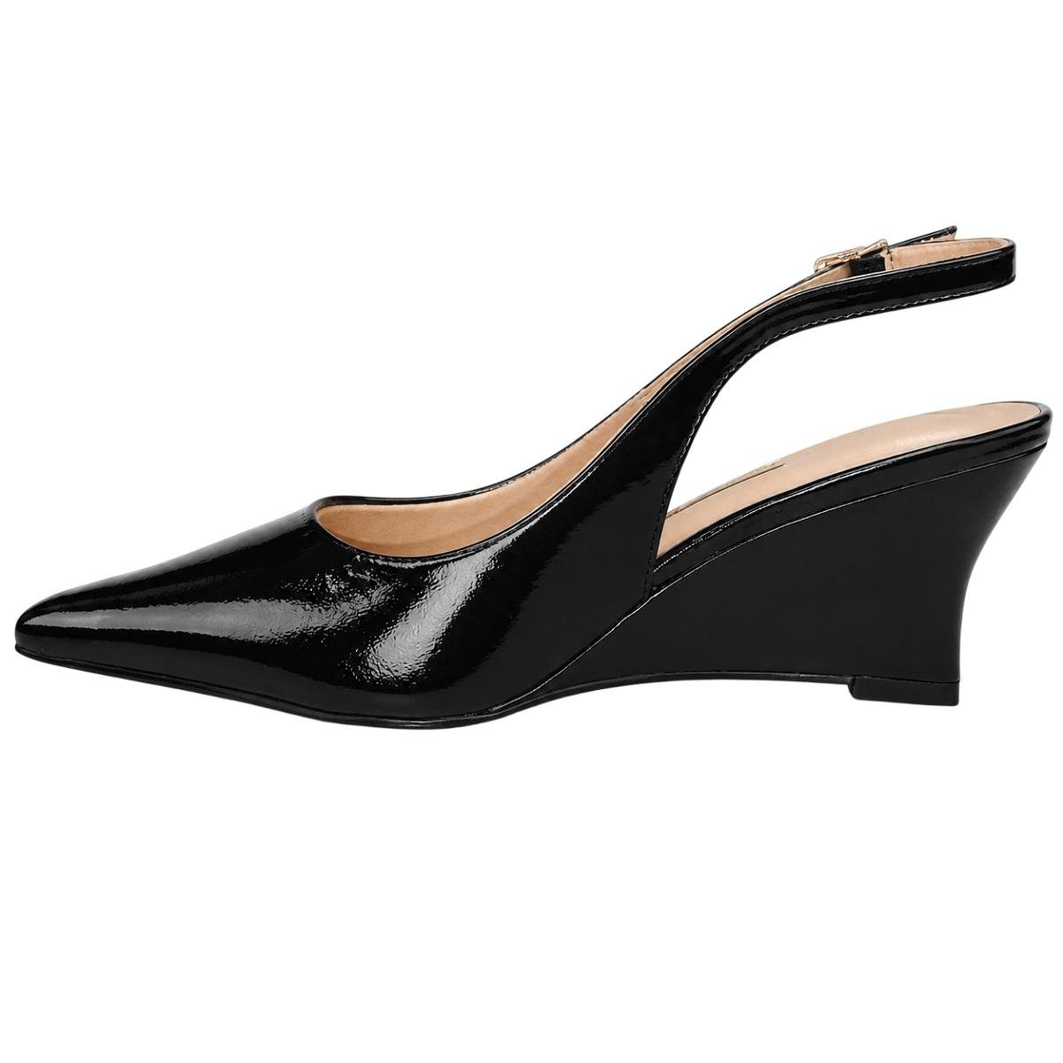 Sapato Slingback Anabela Feminina Vizzano 1483.101 Preto Preto 2