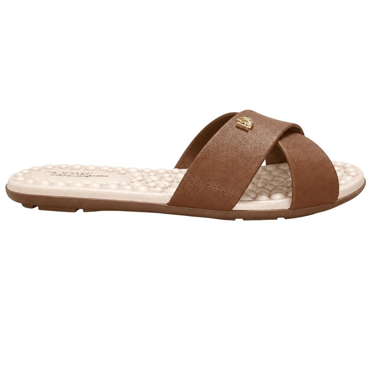 Rasteira Feminina Modare Ultraconforto 7163.105 Marrom