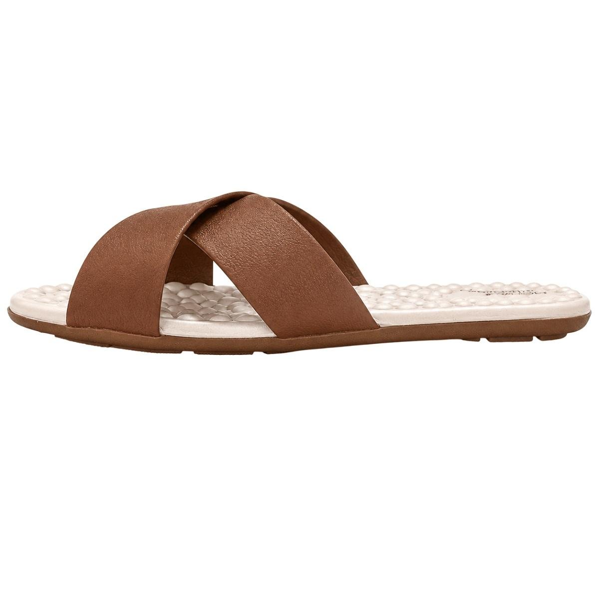 Rasteira Feminina Modare Ultraconforto 7163.105 Marrom Marrom 2