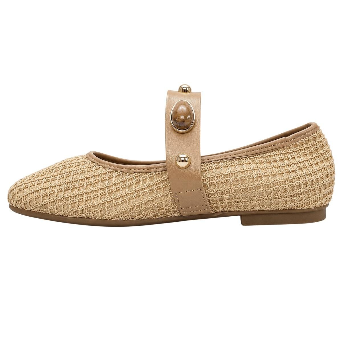 Sapatilha Boneca Feminina Moleca 5829.116 Bege Bege 2
