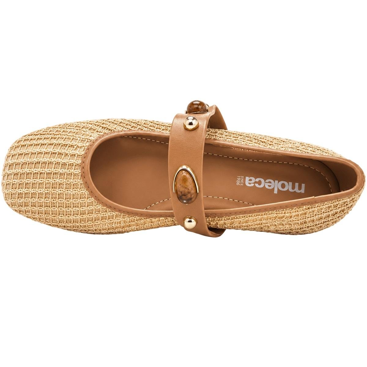 Sapatilha Boneca Feminina Moleca 5829.116 Bege Bege 3