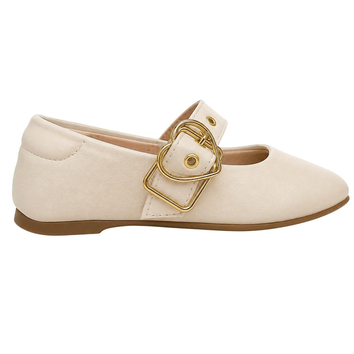 Sapatilha Infantil Menina Molekinha 2548.232 Offwhite