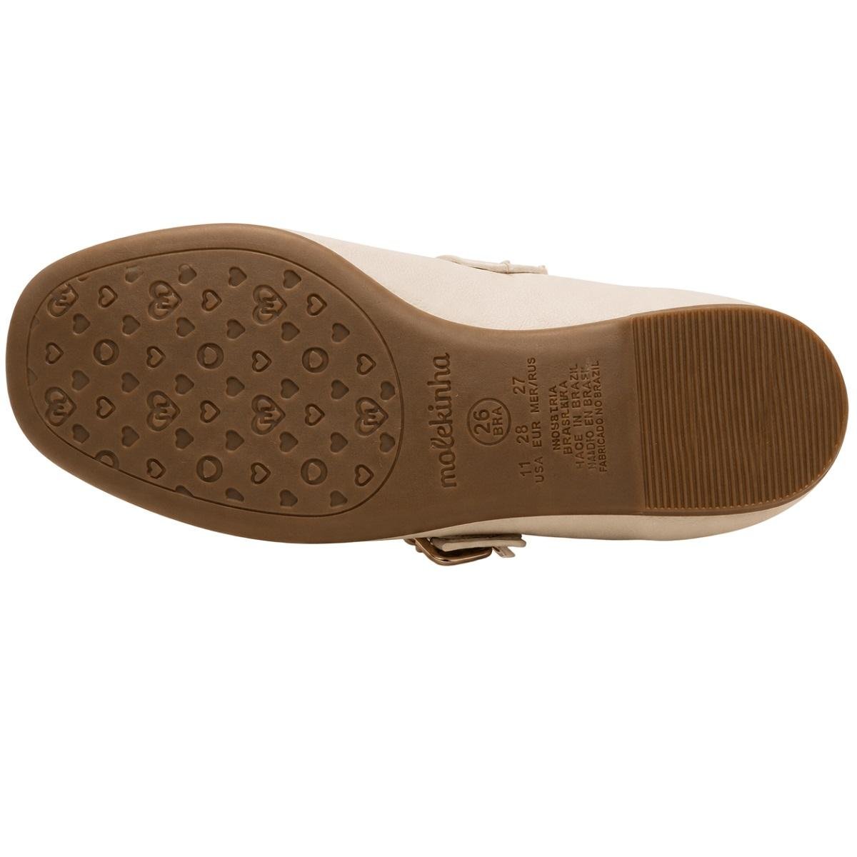 Sapatilha Infantil Menina Molekinha 2548.232 Offwhite Branco 4