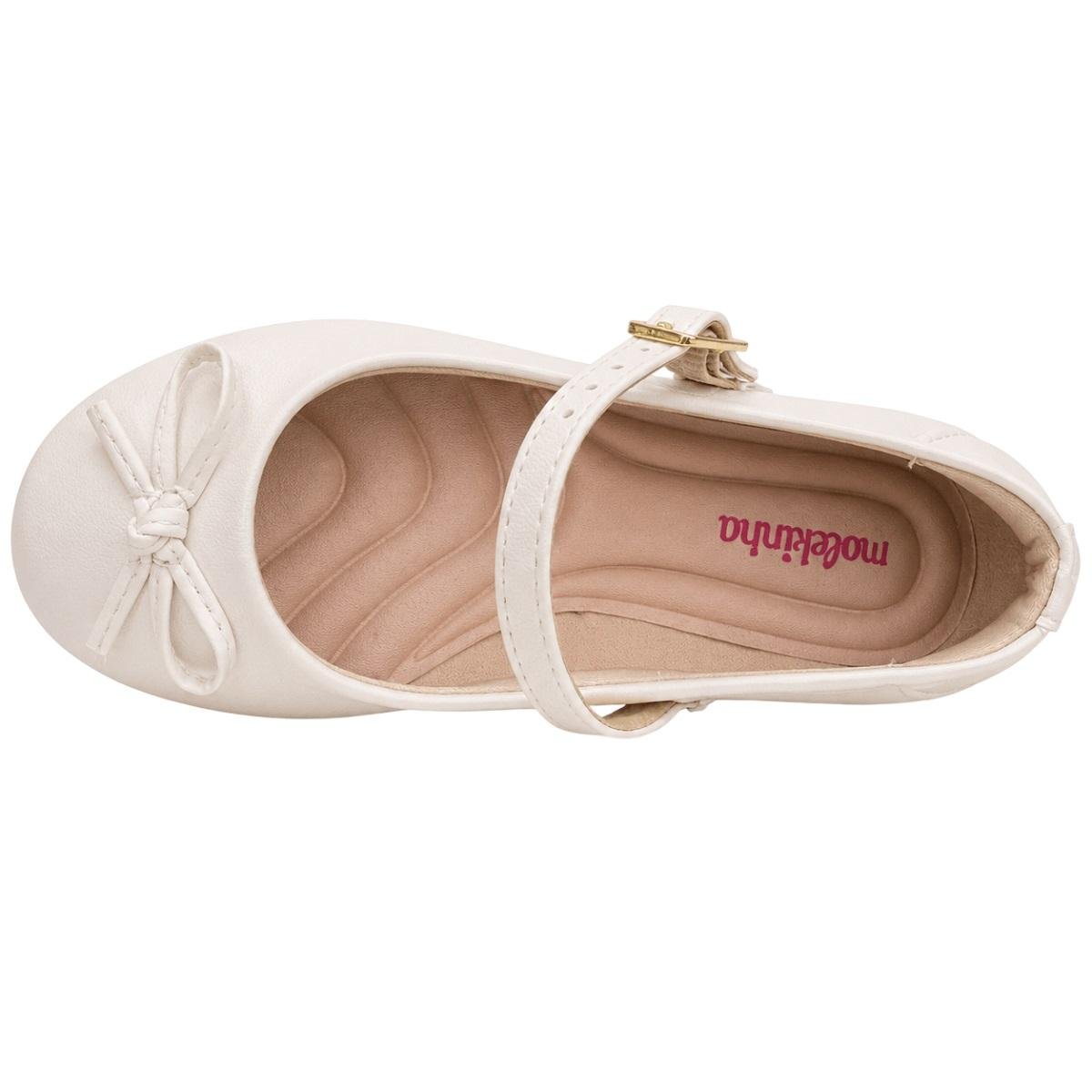 Sapatilha Infantil Menina Molekinha 2083.1131 Branca Branco 3