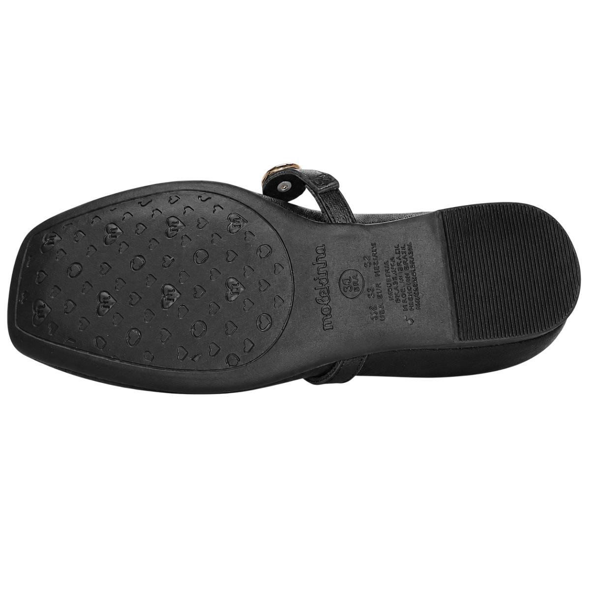 Sapatilha Infantil Menina Molekinha 2548.231 Preta Preto 4