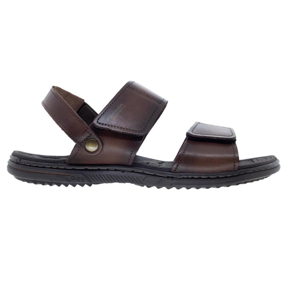 Sandália Masculina Pegada 133303 Couro Marrom