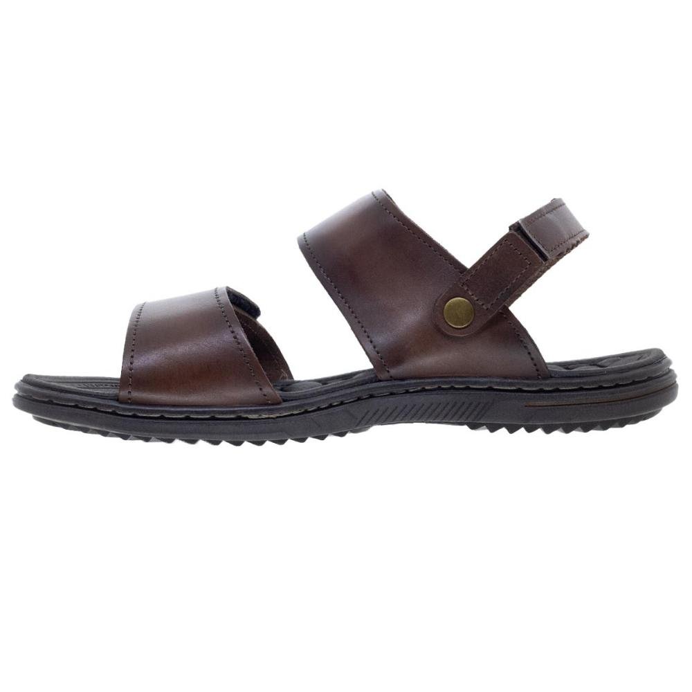 Sandália Masculina Pegada 133303 Couro Marrom Marrom 2