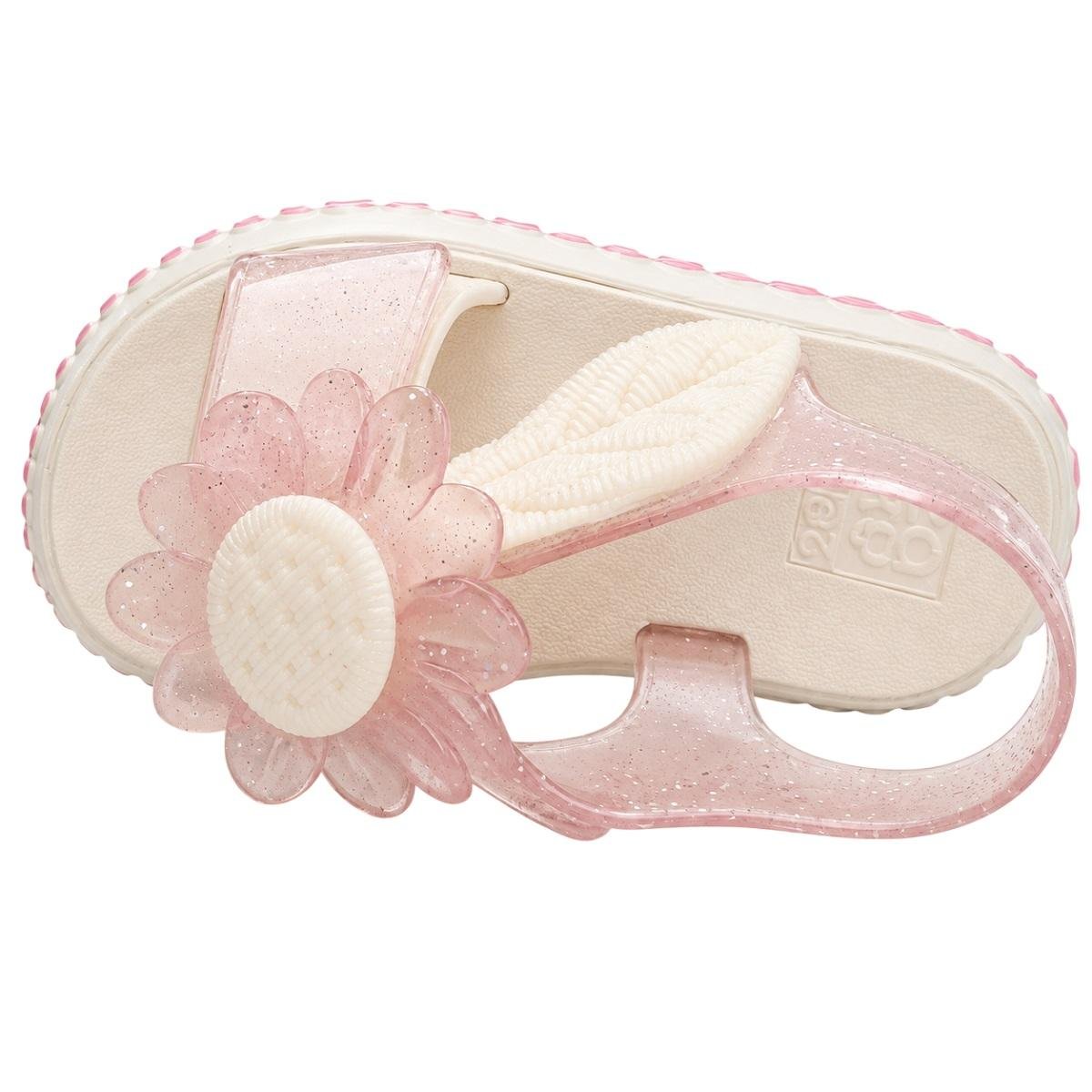 Sandália Rasteira Infantil Menina Zaxy Spring Sand Rosa Rosa 3