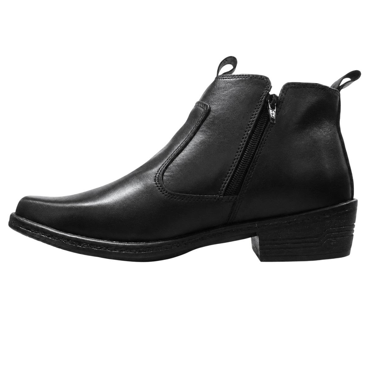 Botina Arizona Country Masculina kéffor 8768 Preta Preto 2
