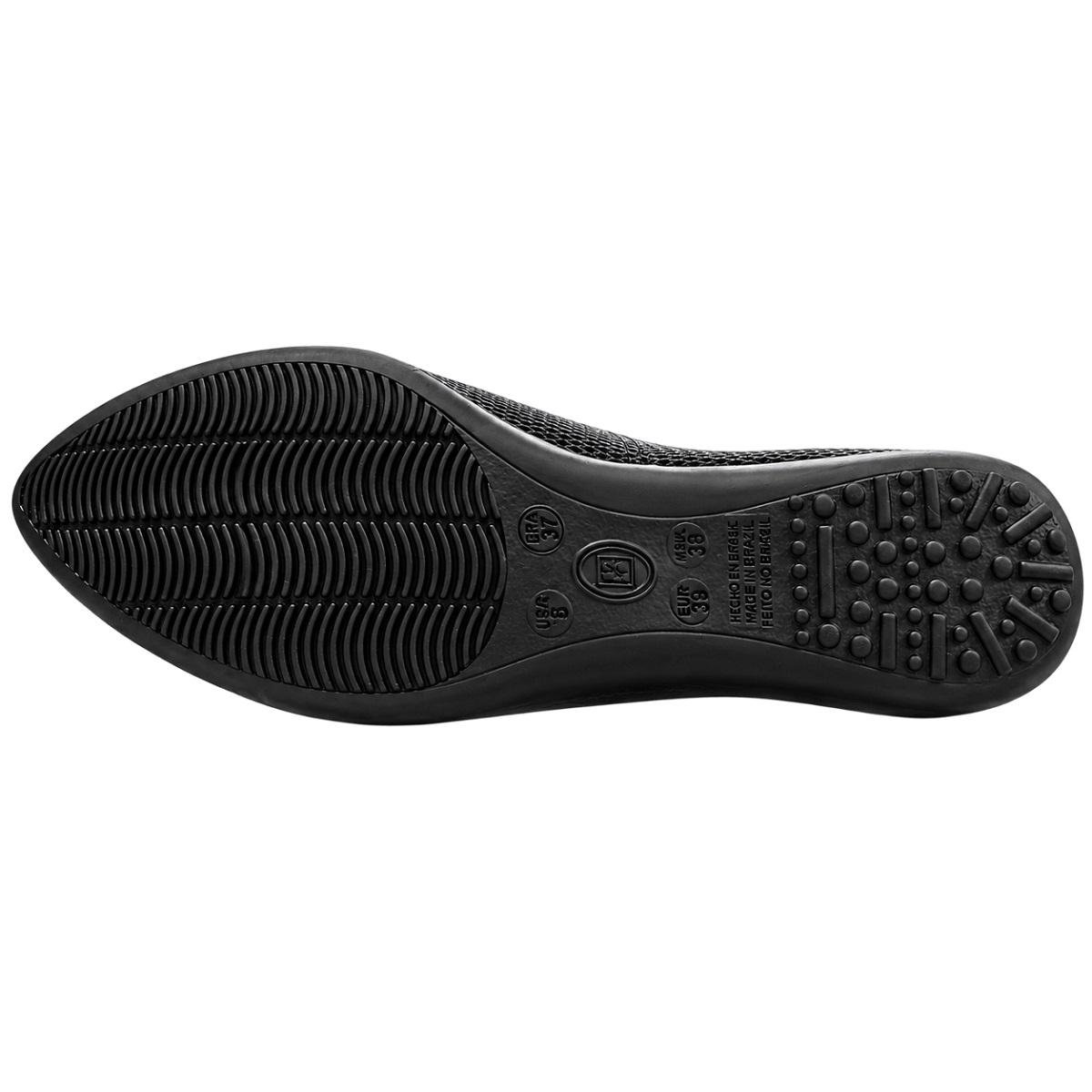 Sapatilha Feminina Bico Fino Bottero 378501 Preta Preto 4