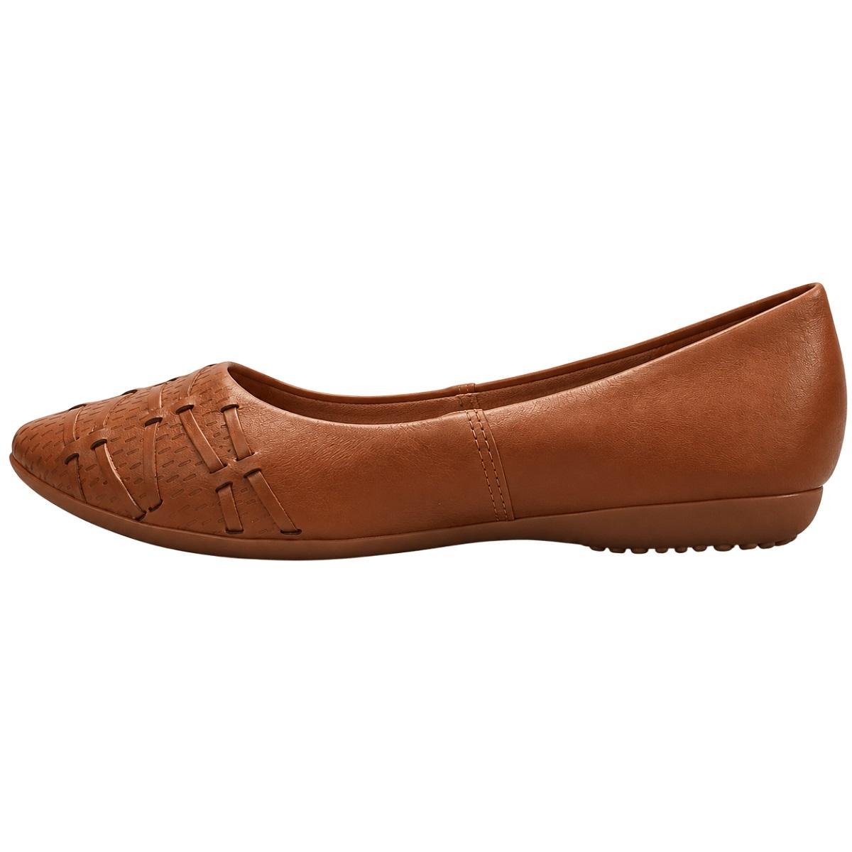 Sapatilha Feminina Bico Fino Bottero 378502 Caramelo Marrom 2