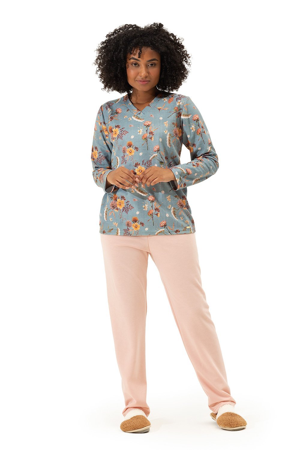 Pijama Flores Seca Feminino - Toque Sleepwear