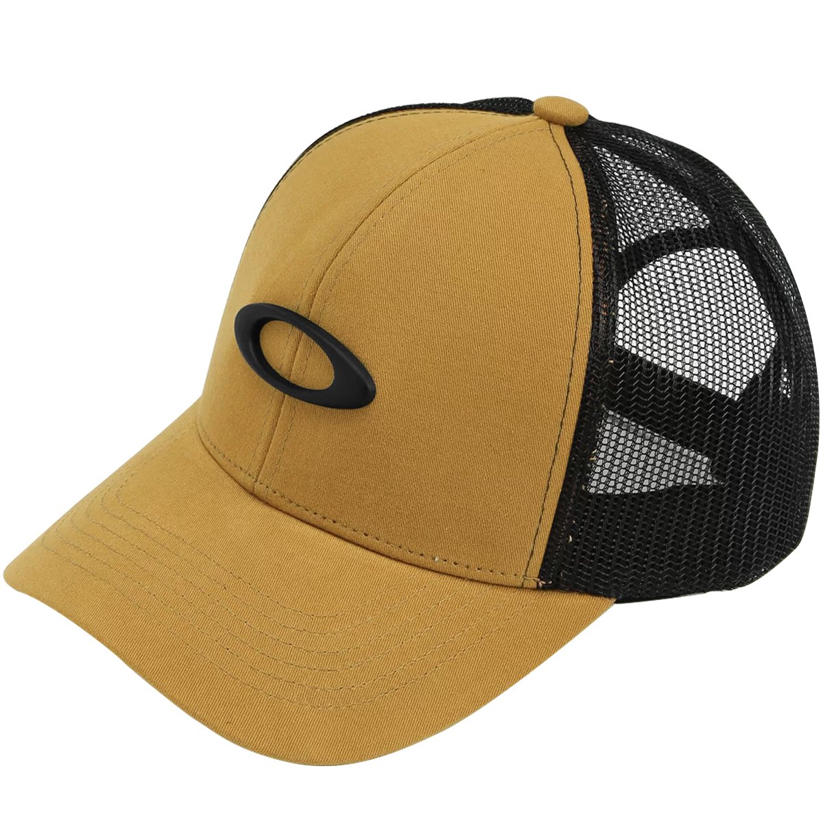 Boné Oakley Metal Ellipse Trucker Hat Amarelo Dourado 1