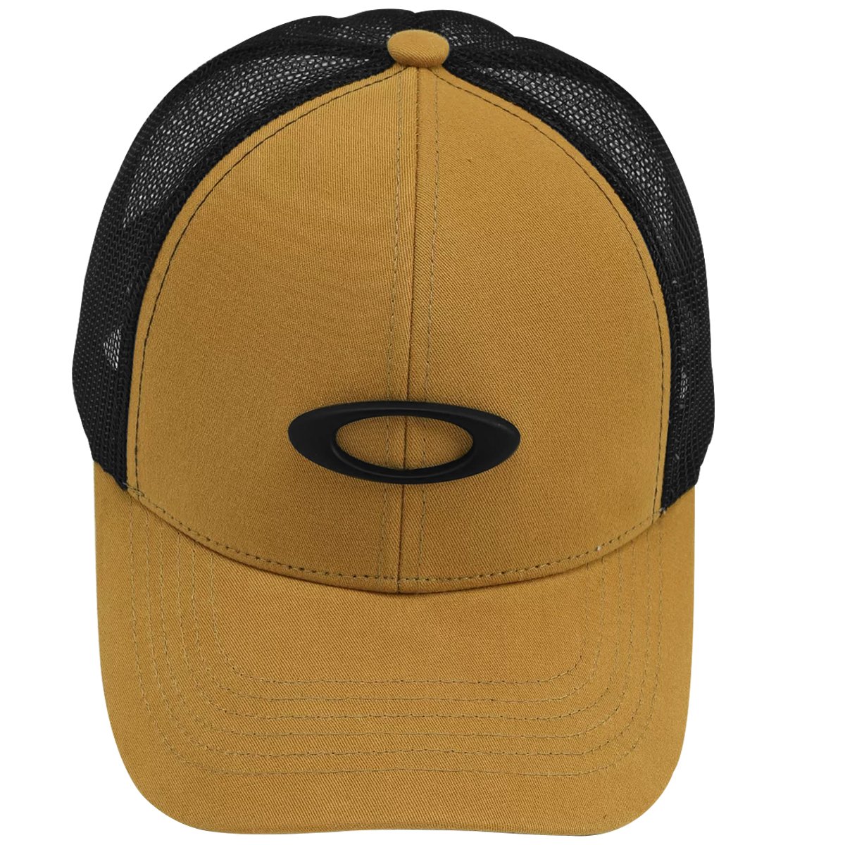 Boné Oakley Metal Ellipse Trucker Hat Amarelo Dourado 2