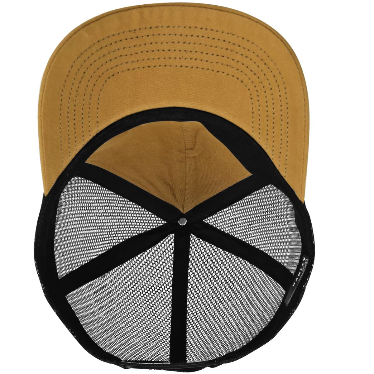 Boné Oakley Metal Ellipse Trucker Hat Amarelo Dourado 5
