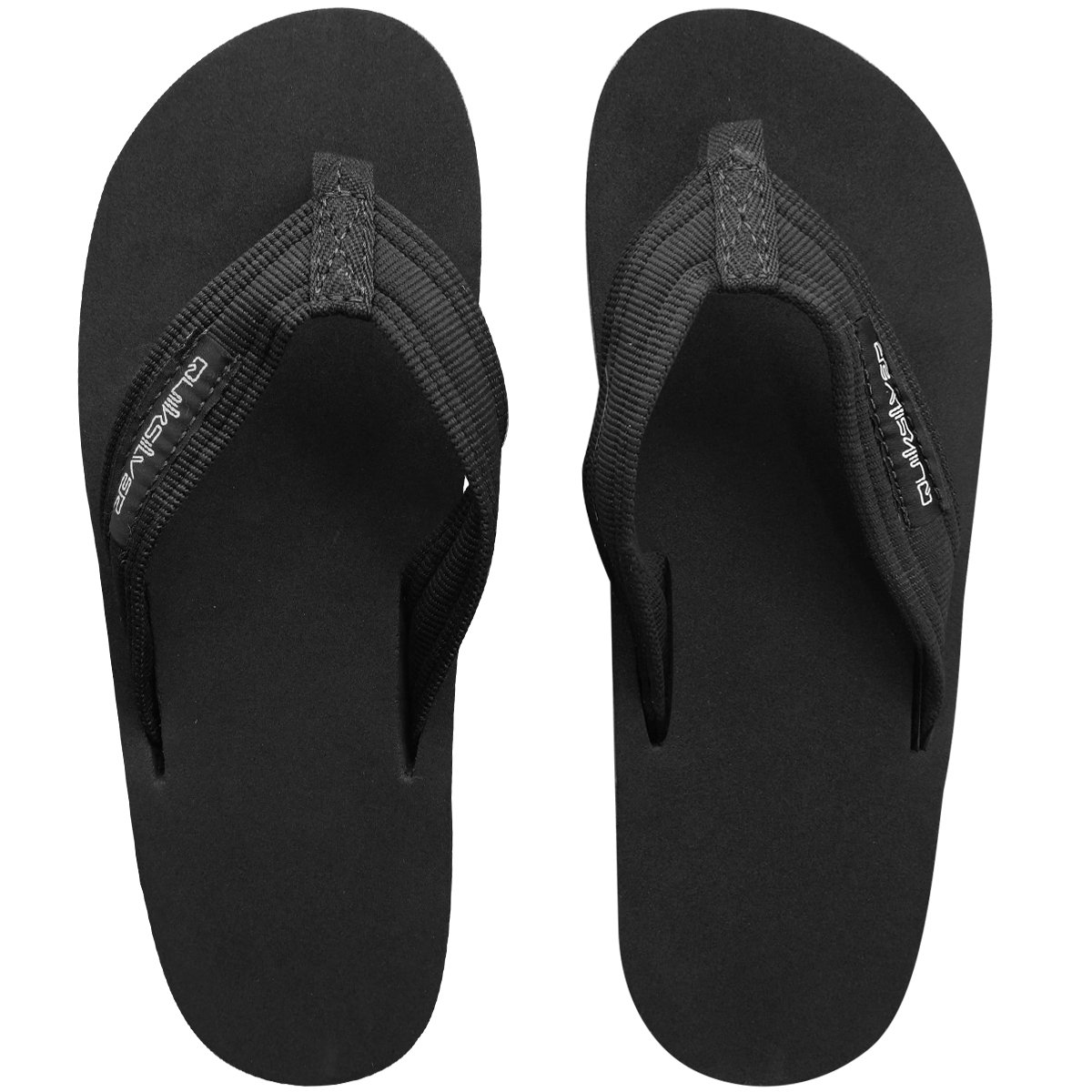 Chinelo Quiksilver Layback Gun Preto Preto 1