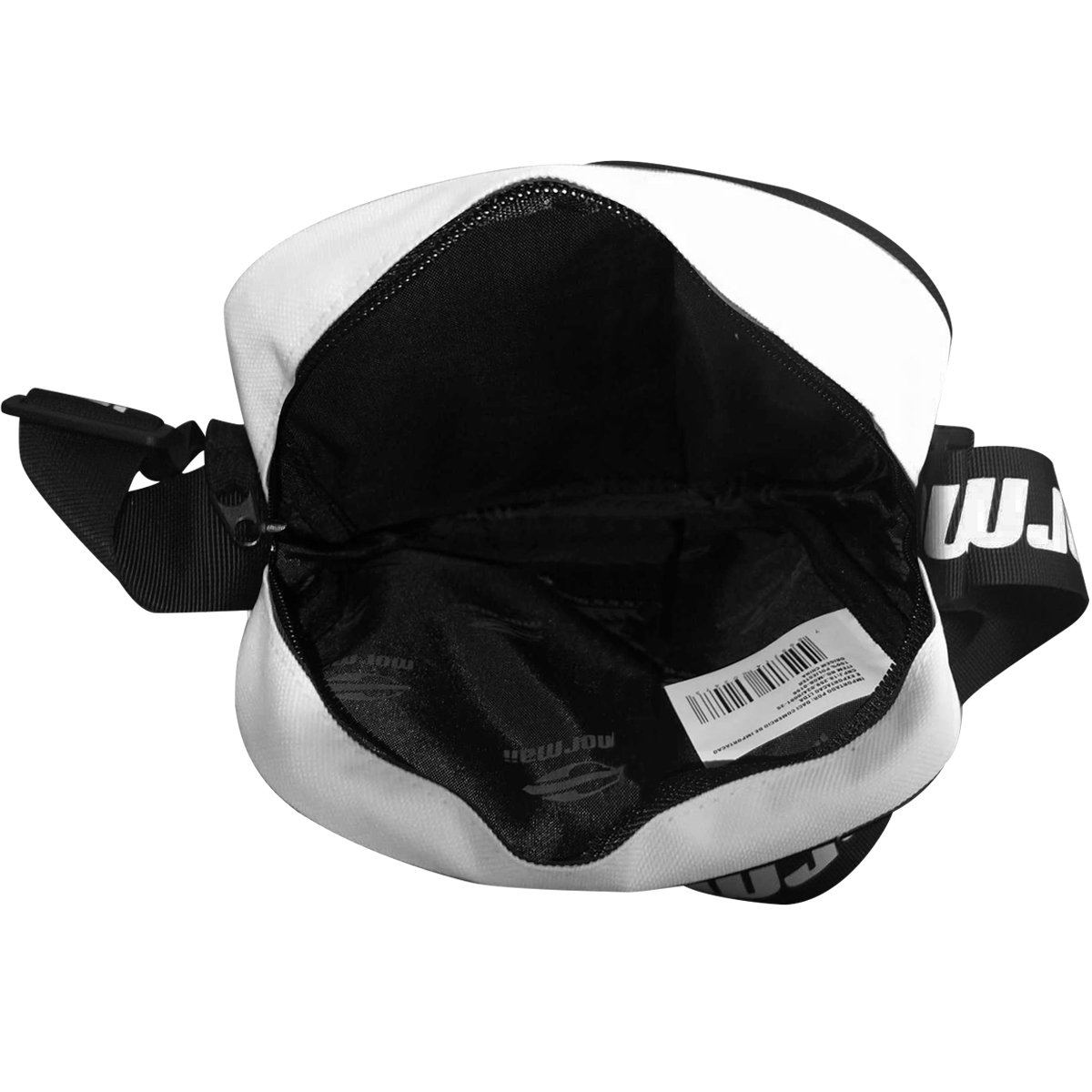 Shoulder Bag Mormaii Casual Branca com Preto Branco 5