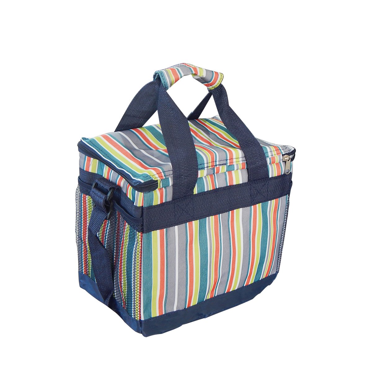 Bolsa Termica Cooler Alma de Praia Night Stripes Azul 1