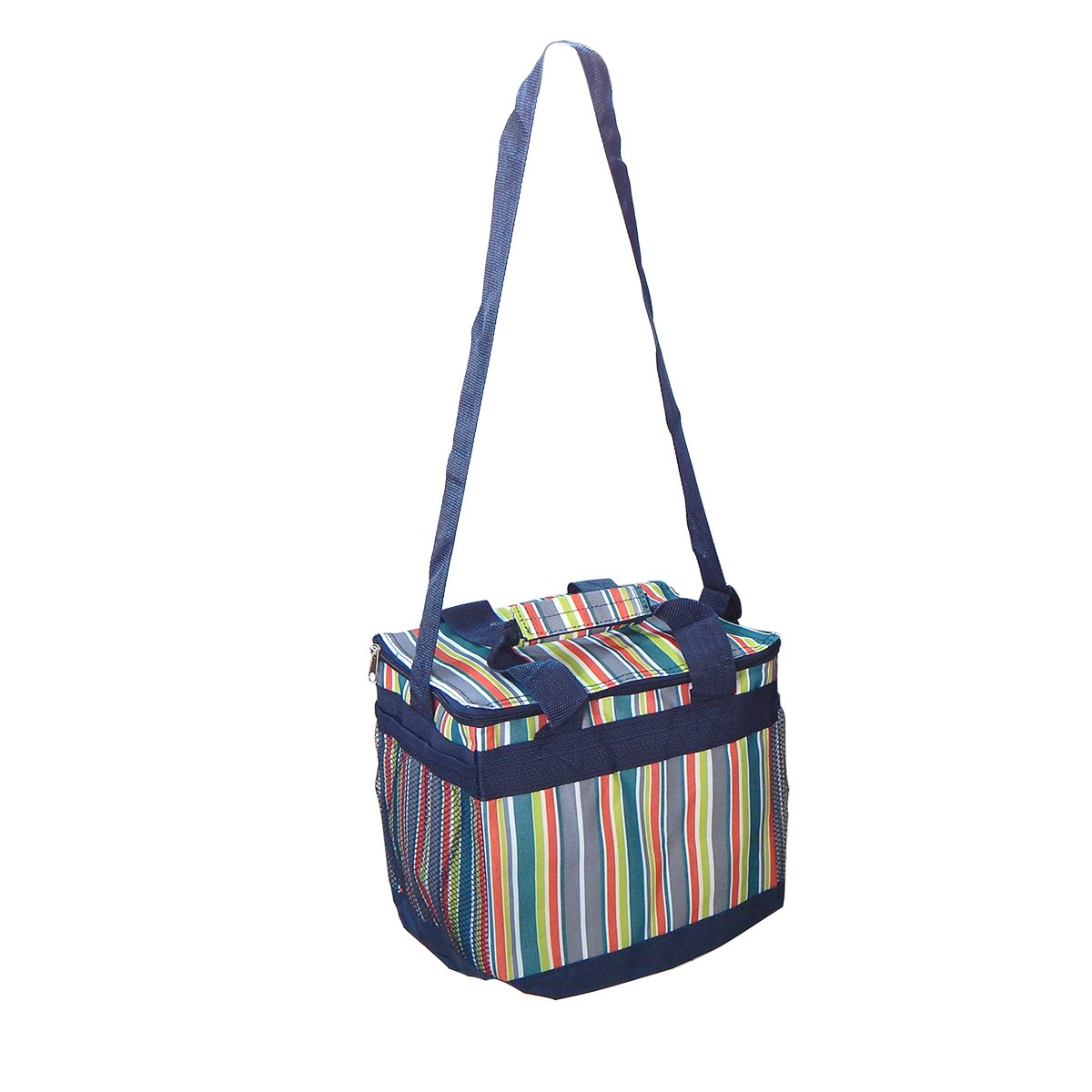 Bolsa Termica Cooler Alma de Praia Night Stripes Azul 2