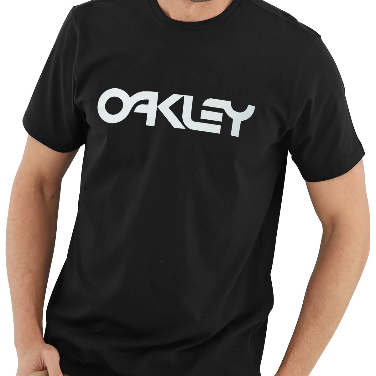 Camiseta Oakley Tee Branca Logo Preto