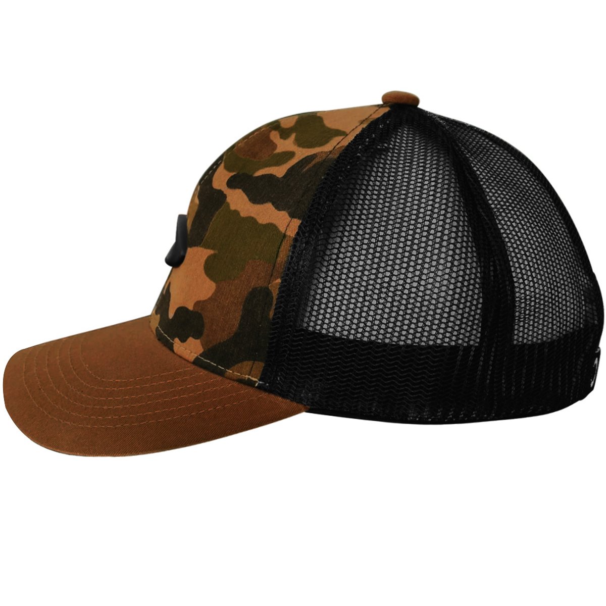 Boné Oakley Metal Ellipse Camo Trucker Hat Almond Marrom 3