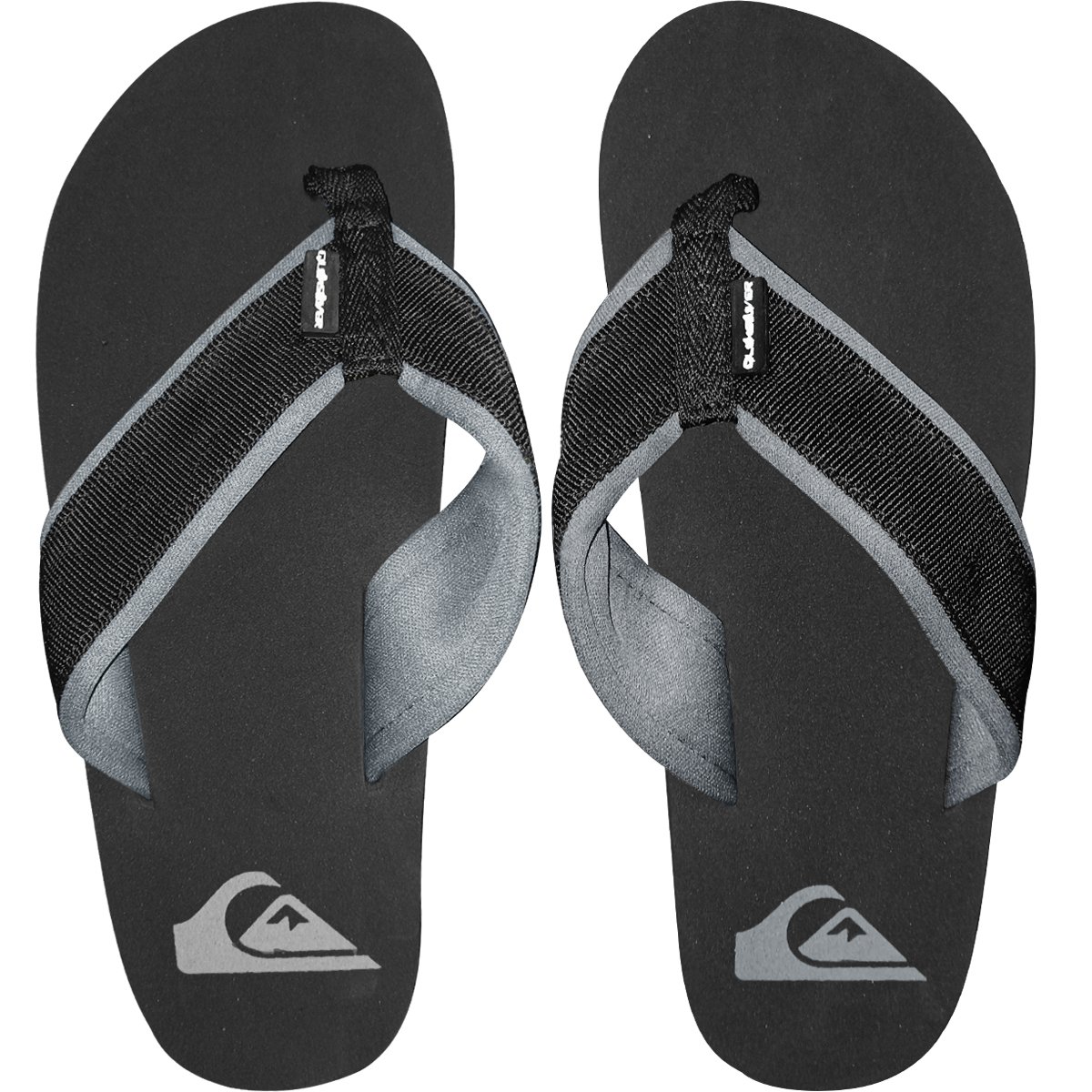 Chinelo Quiksilver Layback Neo Solid Preto Preto 1