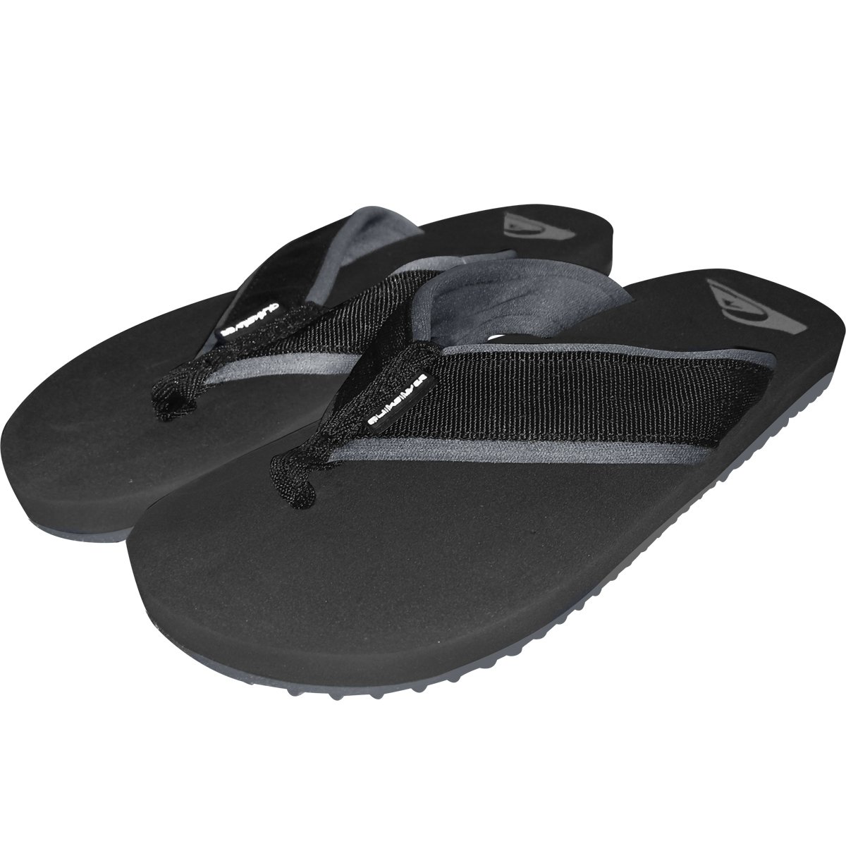 Chinelo Quiksilver Layback Neo Solid Preto Preto 2