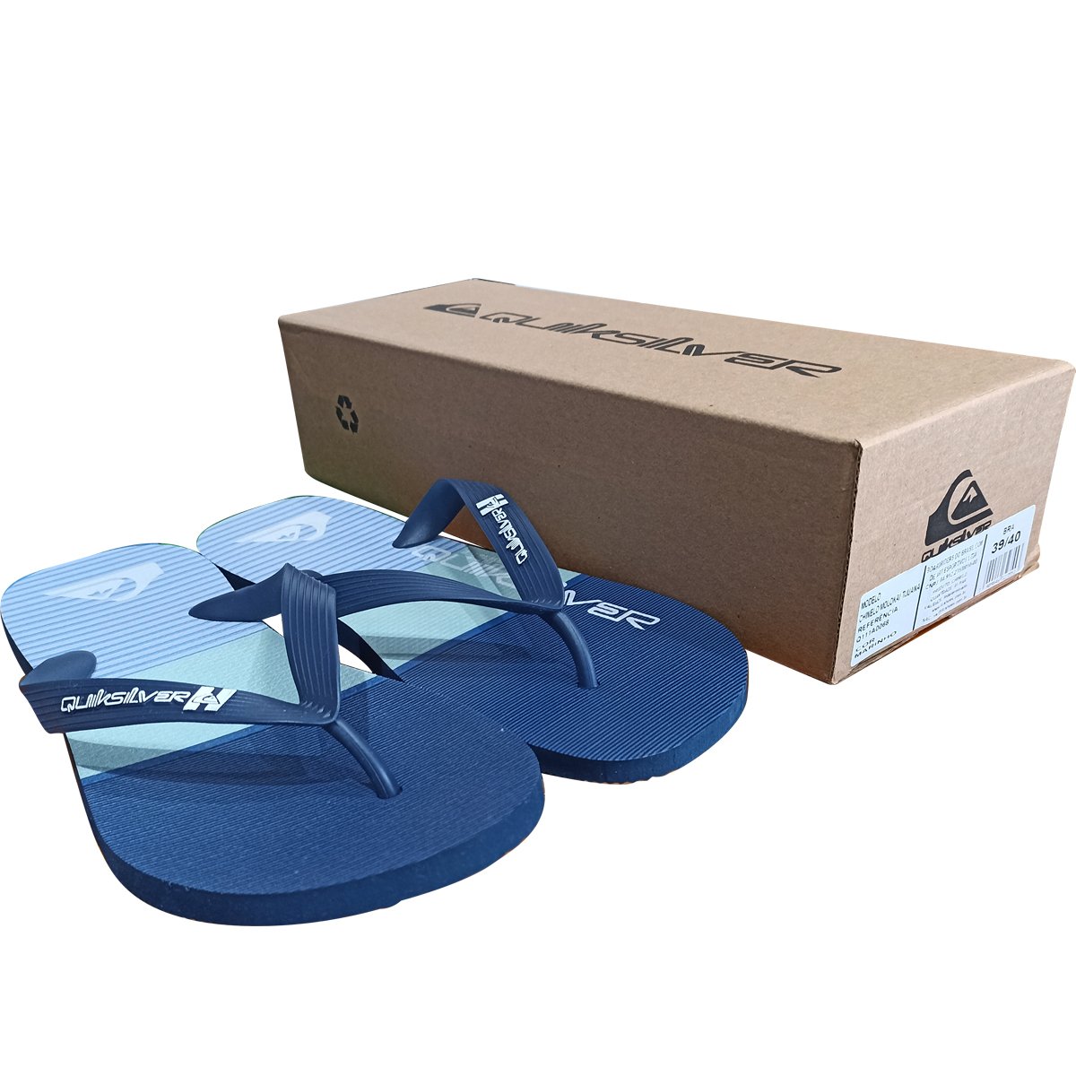 Chinelo Quiksilver Molokai Tijuana Marinho Azul 6