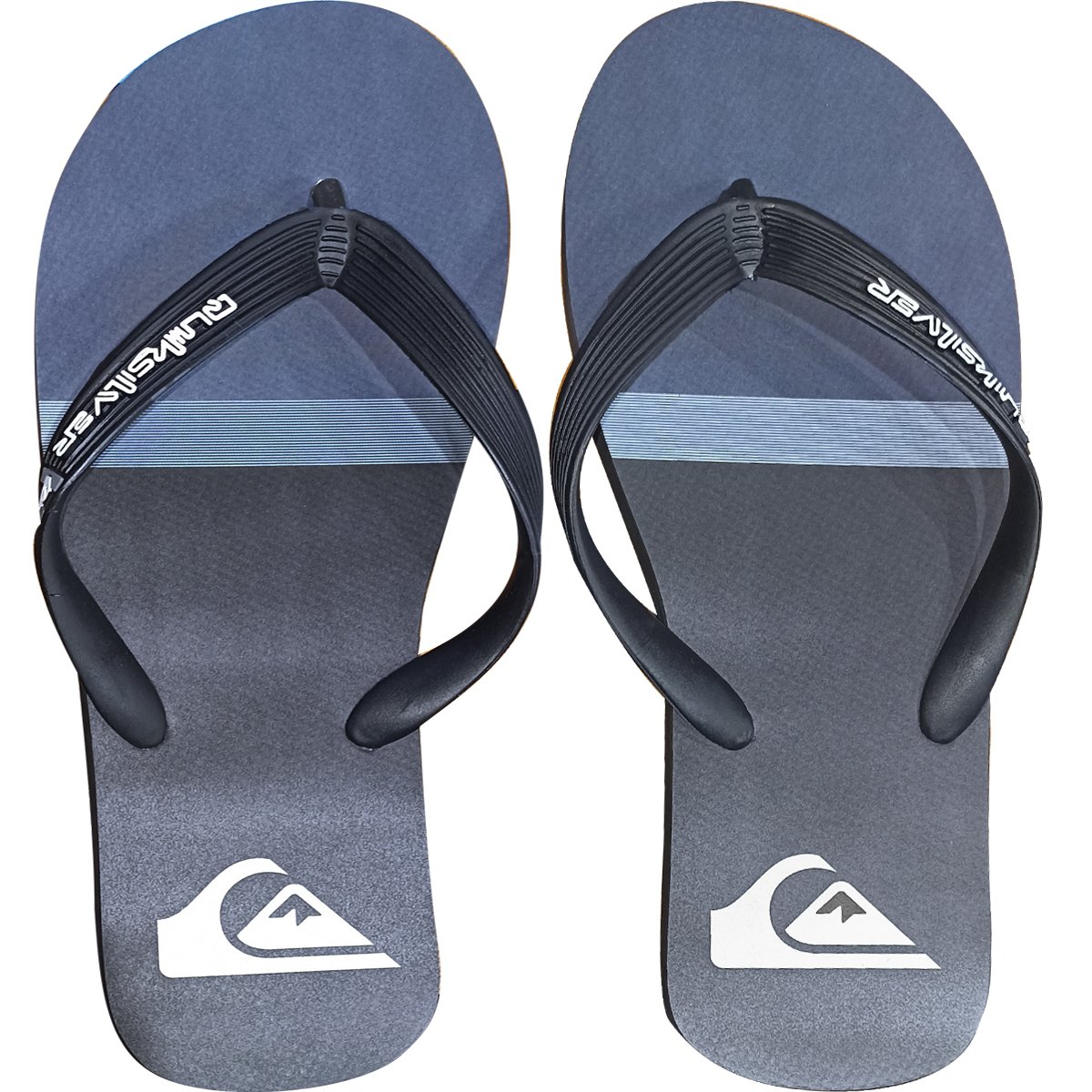 Chinelo Quiksilver Molokai Division Preto Preto 1