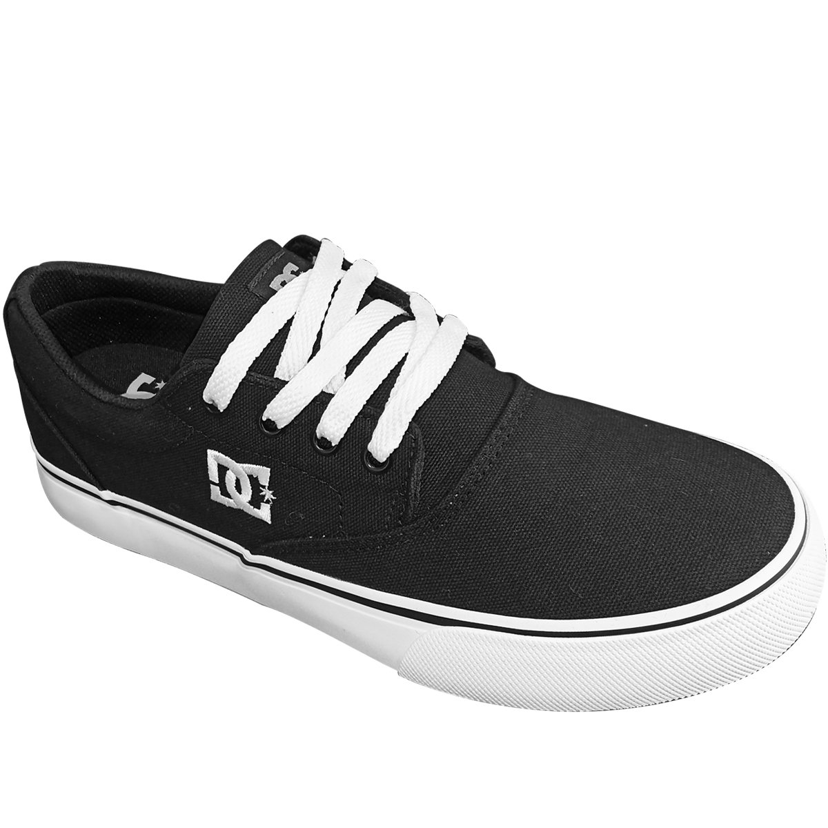 Tênis Dc Shoes New Flash 2 Tx Black e White Preto 1