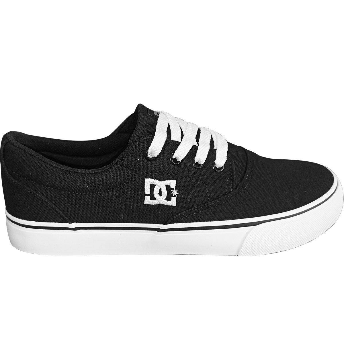 Tênis Dc Shoes New Flash 2 Tx Black e White Preto 3