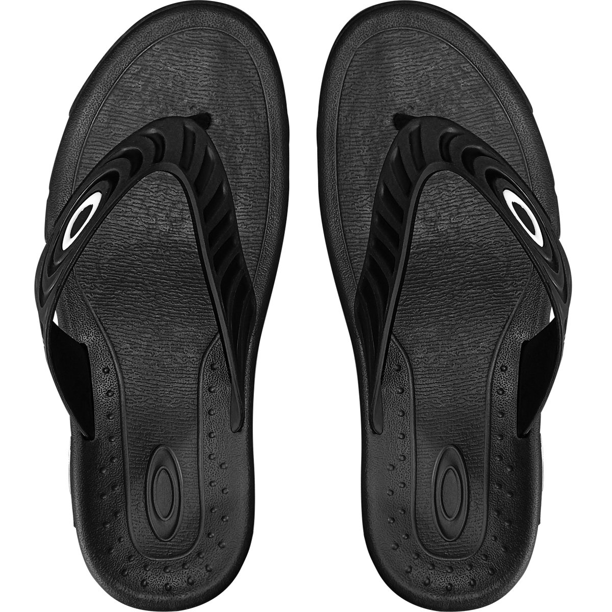 Chinelo Oakley Crowd Black Preto 2