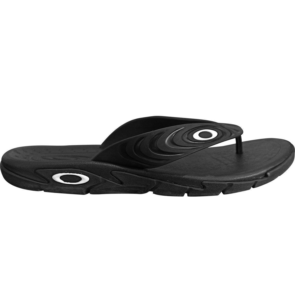 Chinelo Oakley Crowd Black Preto 3