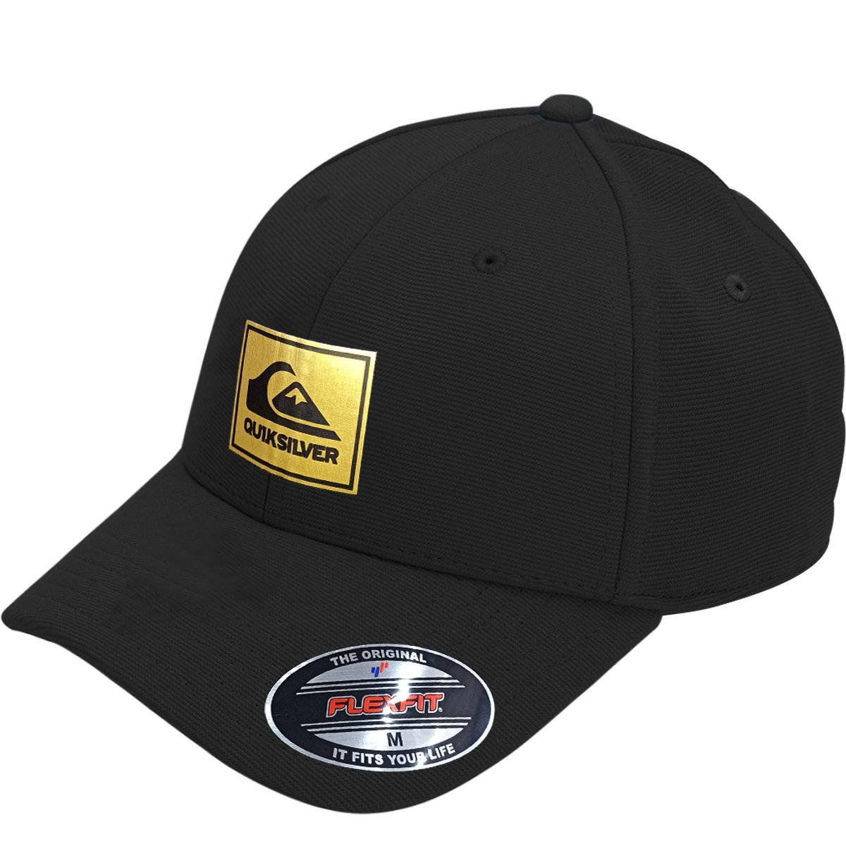 Boné Quiksilver Line Print Black Preto 1