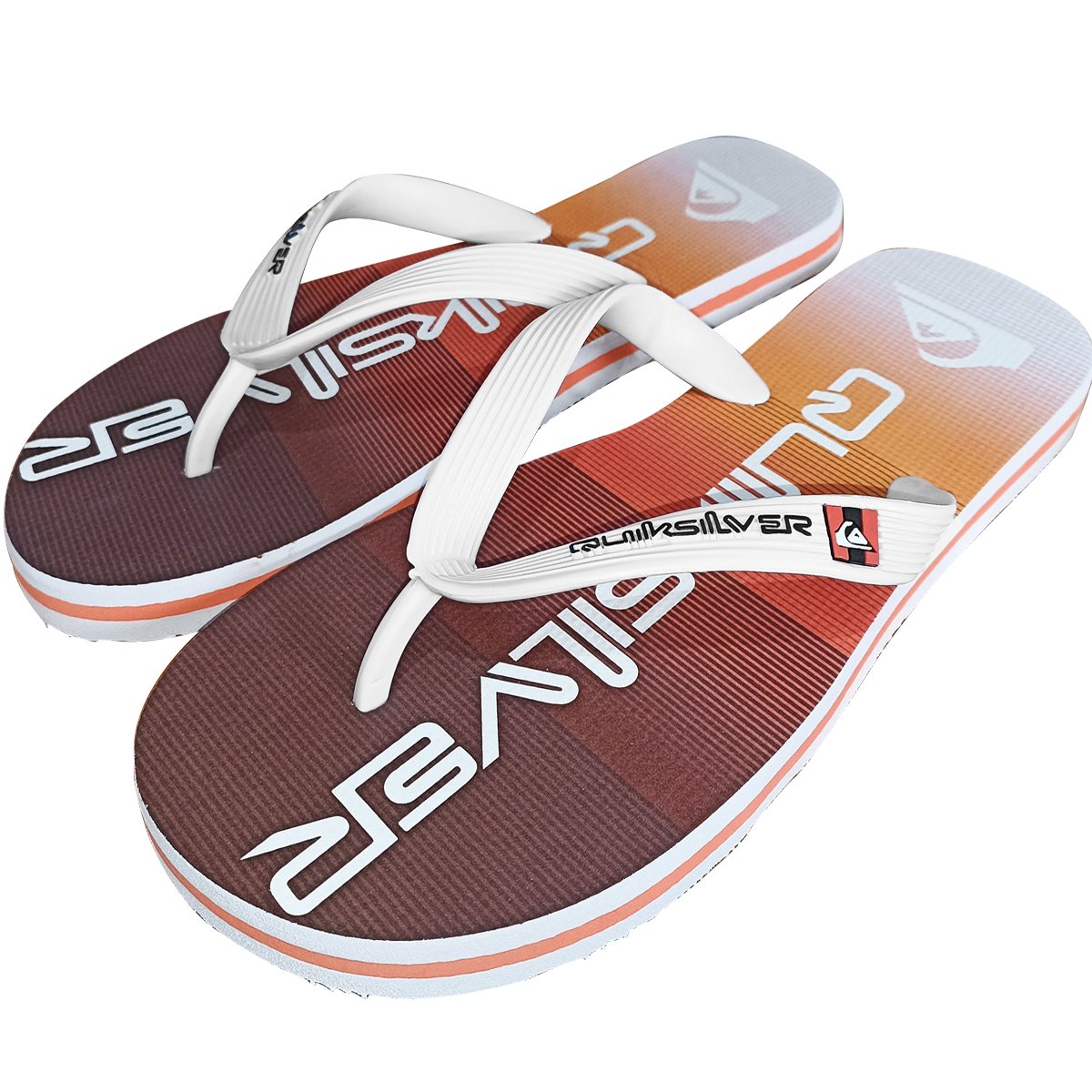 Chinelo Quiksilver Molokai Massive Laranja Laranja 2