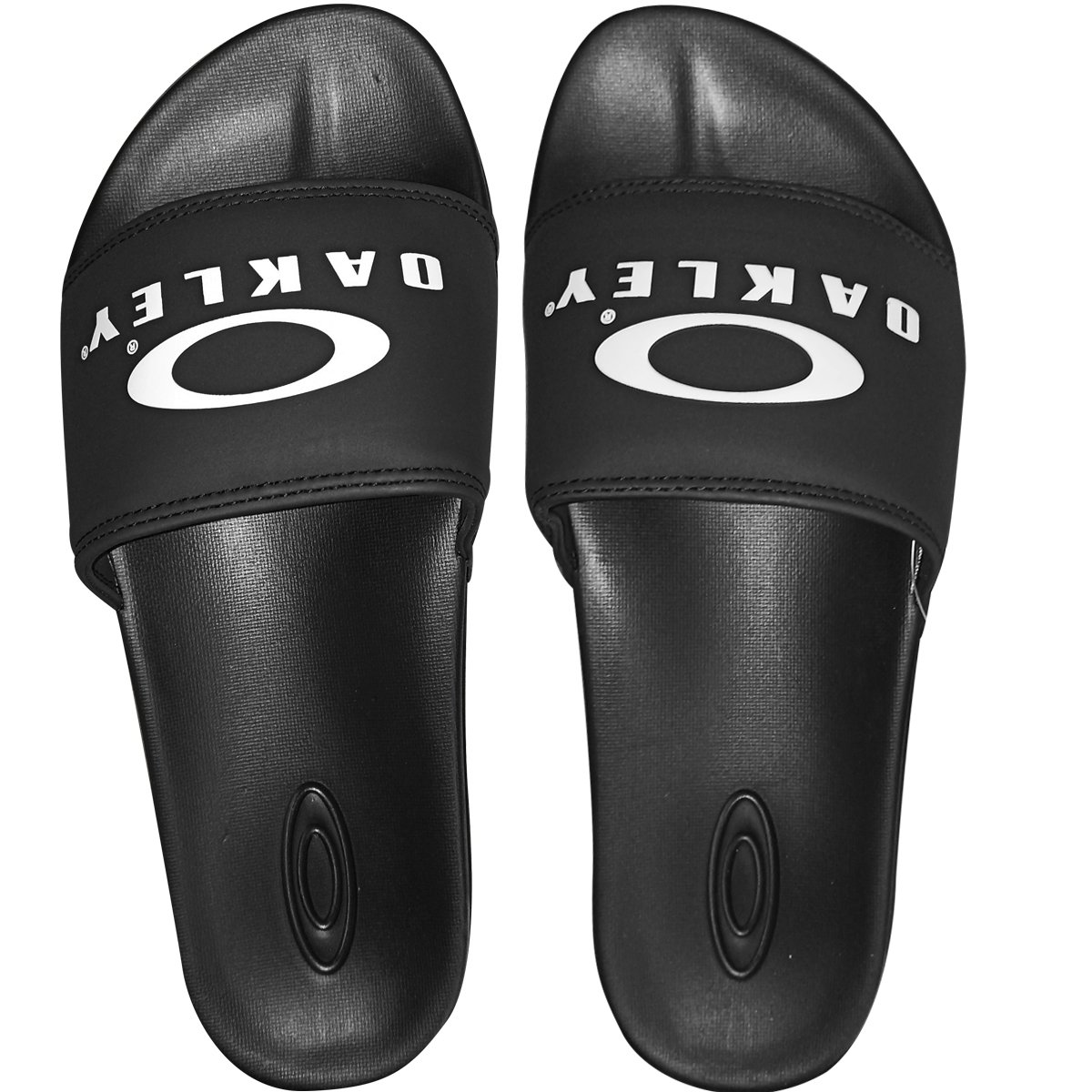 Chinelo Oakley Malibu Bark Jet Black Preto