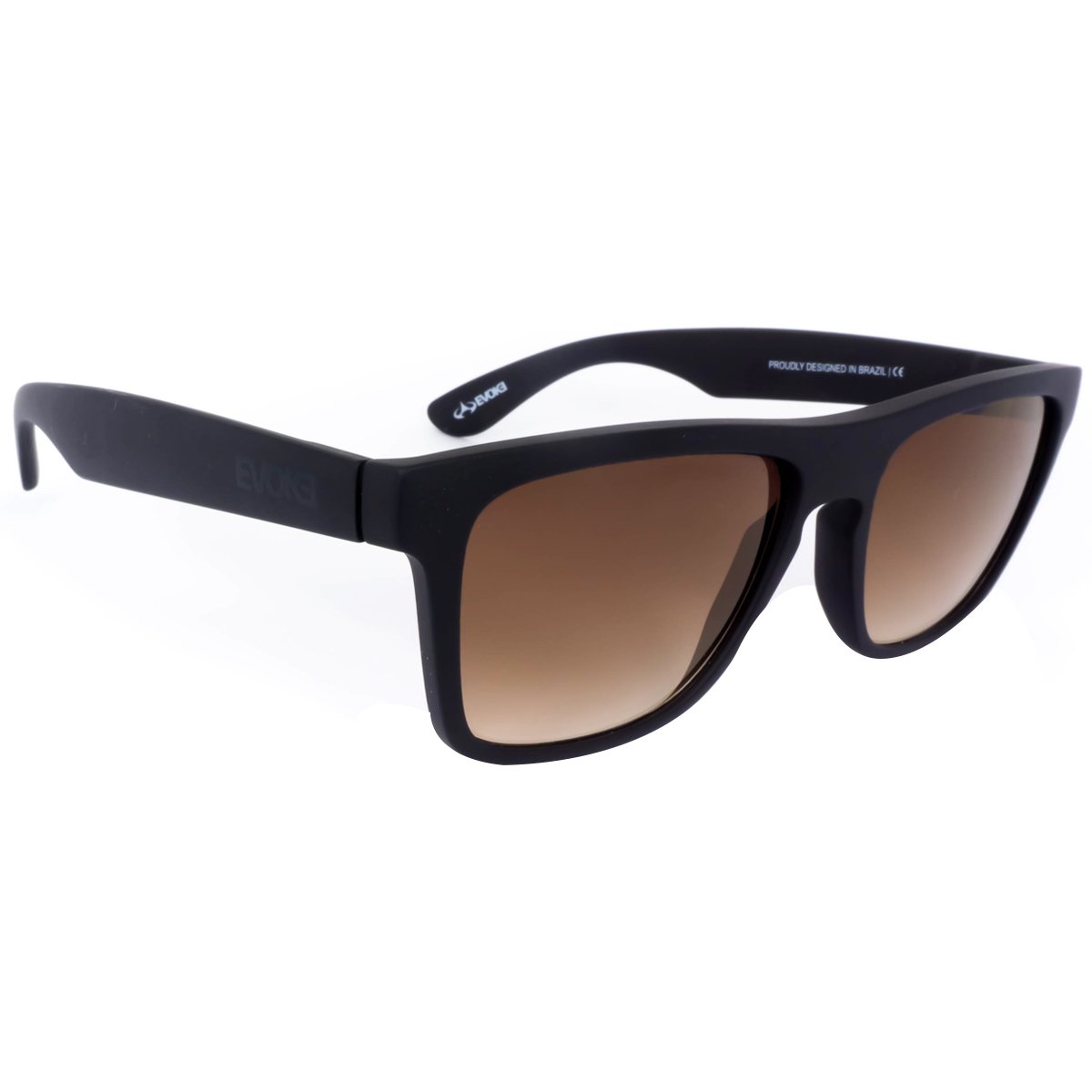 Óculos Evoke EVK 24 BR02 Matte Black/Lente Shiny Brown Gradient