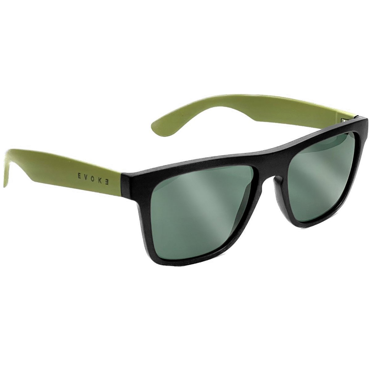 Óculos Evoke EVK 24 AE11 Matte Black Green/Lente Shiny Green