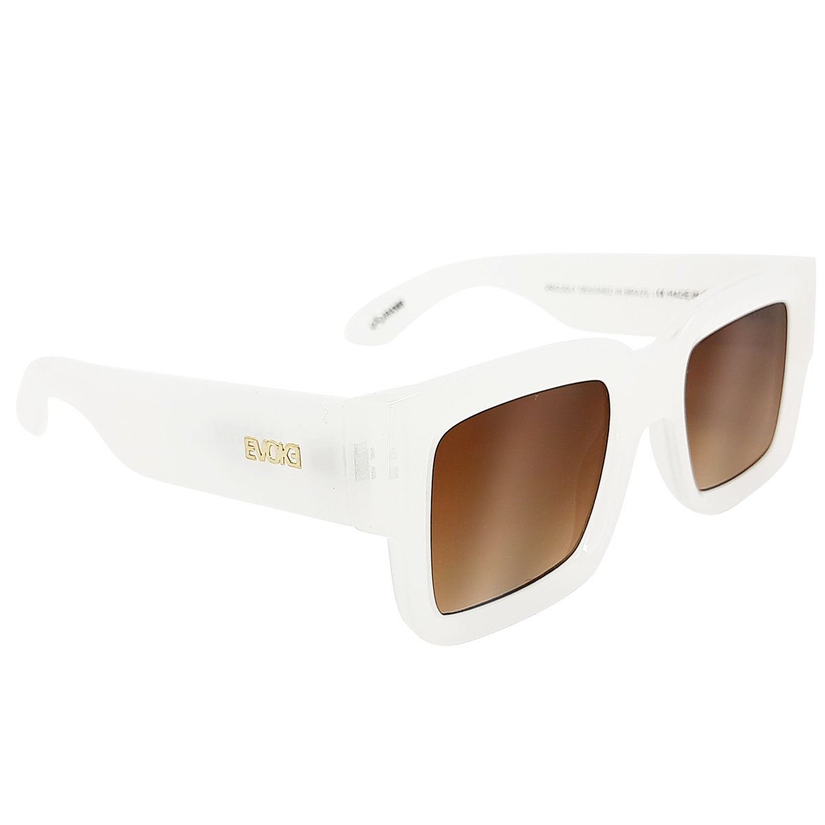 Óculos Evoke Lodown B01 White Milky/Lente Golden Brown