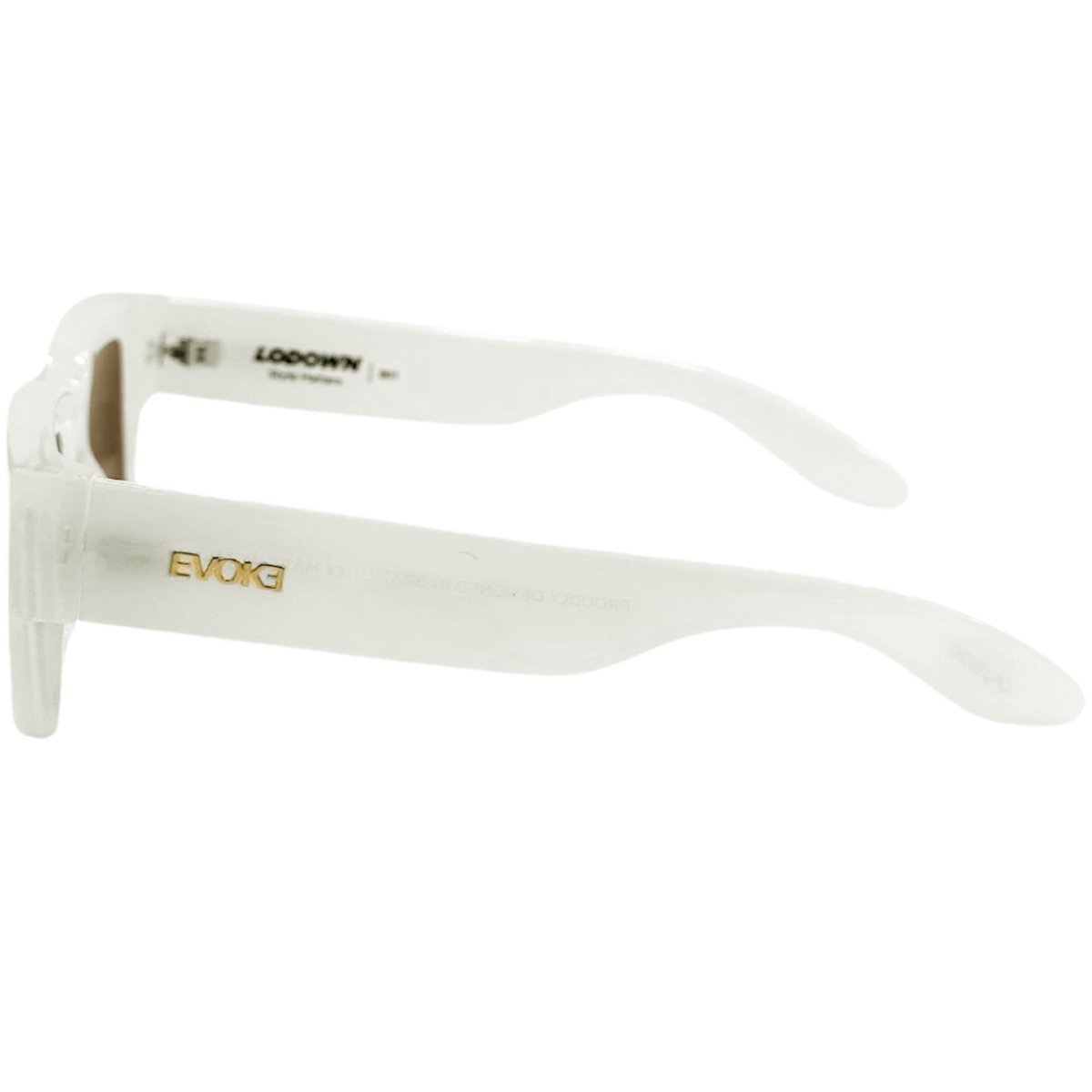 Óculos Evoke Lodown B01 White Milky/Lente Golden Brown Branco 3