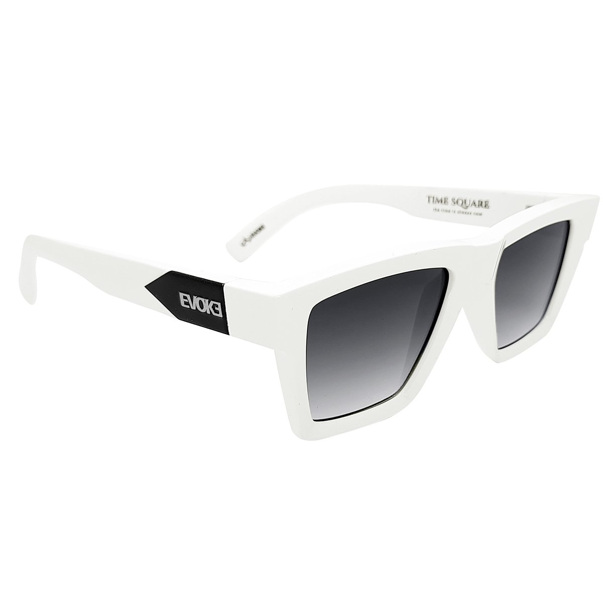 Óculos Evoke Time Square B02 Retrô Shine White/Lente Gray Gradient