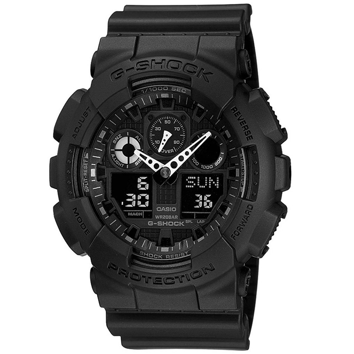 Relógio Casio G-Shock Digital e Analógico GA-100-1A1DR Preto