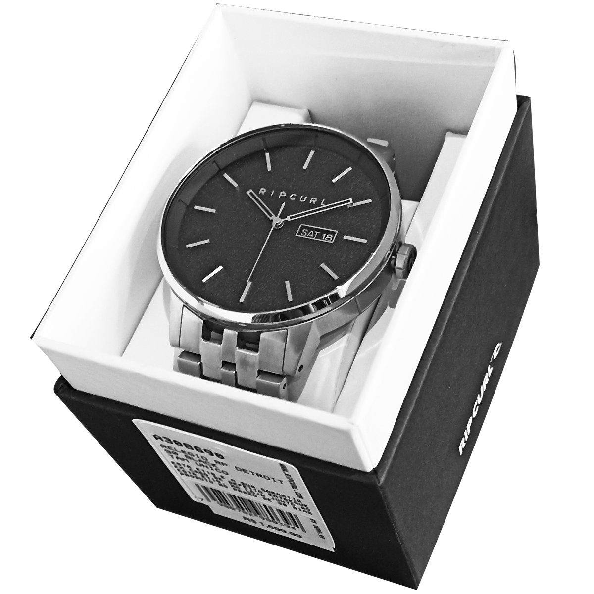 Relógio Rip Curl Detroit SSS Black Prata 5