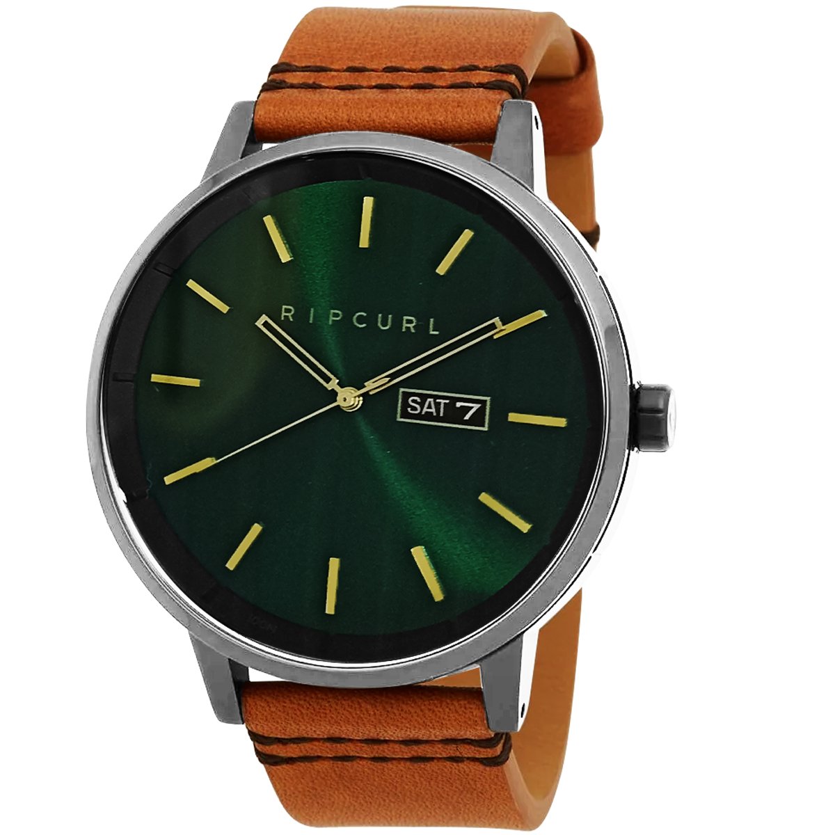 Relógio Rip Curl Detroit Leather Emerald Prata 2