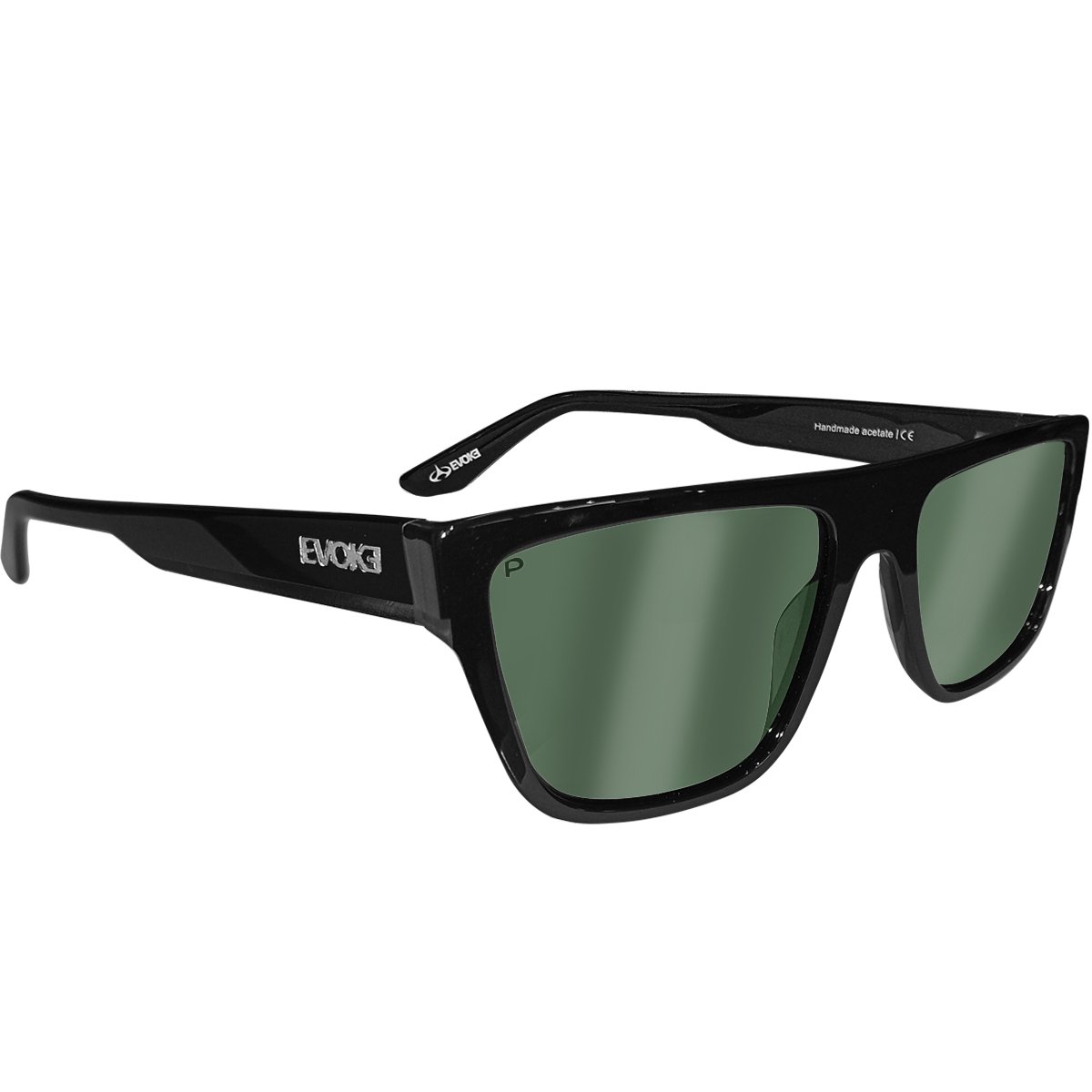 Óculos Evoke Anverse BRA01P Shine Black/Lente Shine Green Polarizada