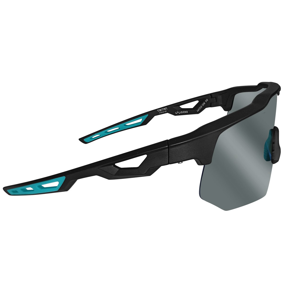 Óculos Evoke EVK 40 A11P Matte Black Blue/Lente Gray Total Polarizada Preto 3