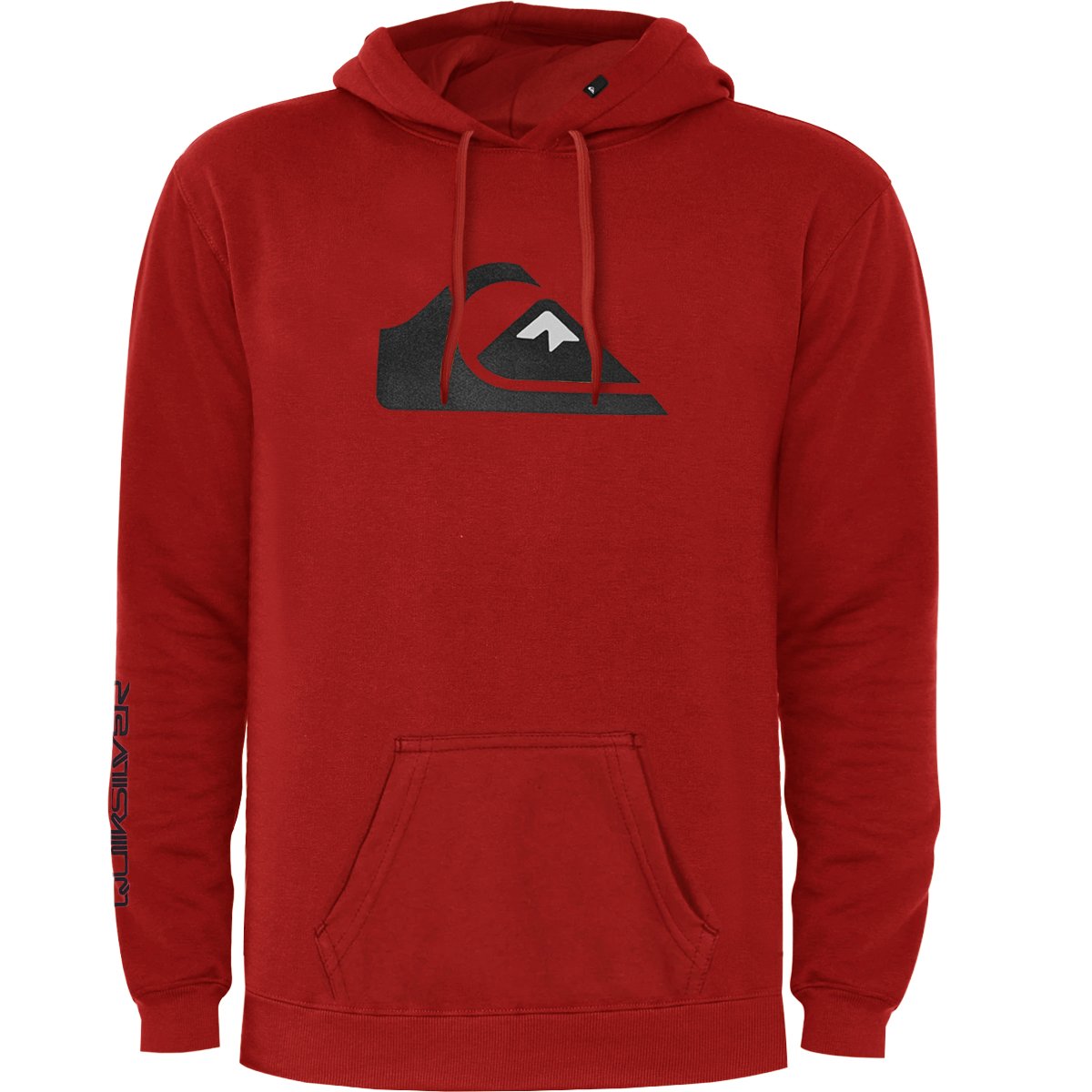 Moletom Quiksilver Comp Logo 2.0 Vermelho Reforçado 305G com Capuz